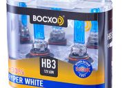 Лампа BOCXOD HB3 12v-60w P20d HW (Hyper White 5000k) (2шт.)